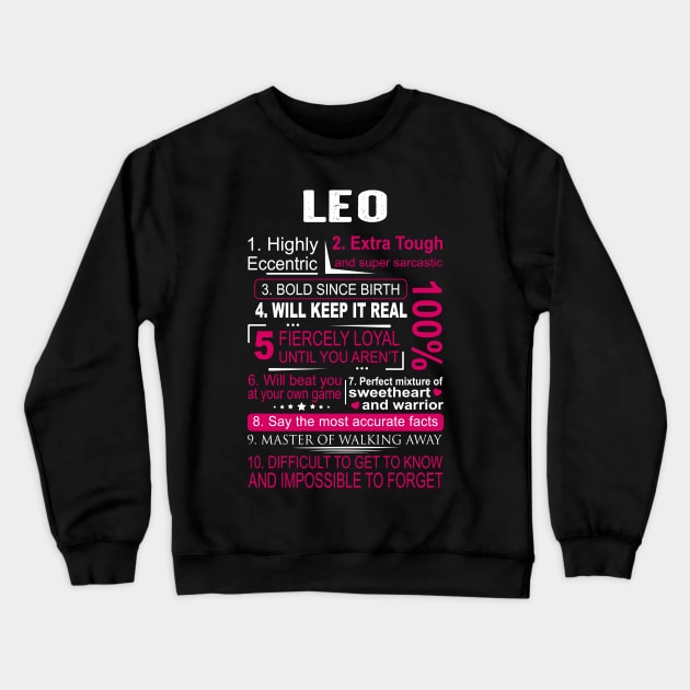 LEO ZODIAC Crewneck Sweatshirt by BTTEES